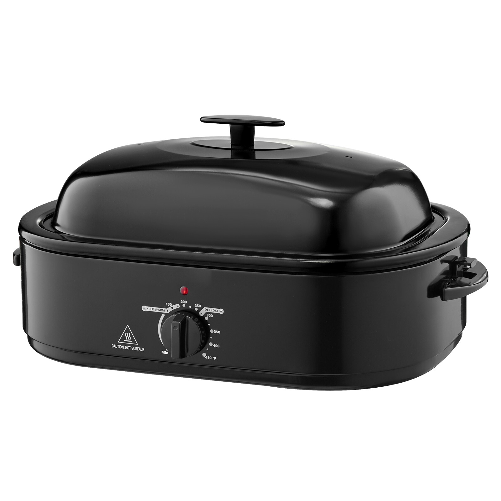 Electric Roaster Oven 18QT Electric Turkey Roaster With Self-Basting Lid_voghion.com